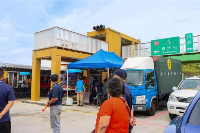 新埔日落大道专用休憩站，26日正式启用。（苗栗县政府提供／谢明俊苗栗传真）