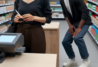 男排隊結帳突彎腰「狂聞女客菊花」 噁心動作全被錄