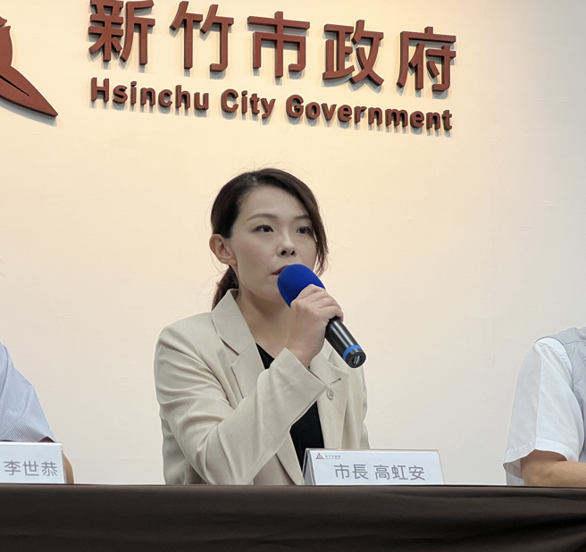 遭停職的新竹市長高虹安。（資料照/王惠慧攝）