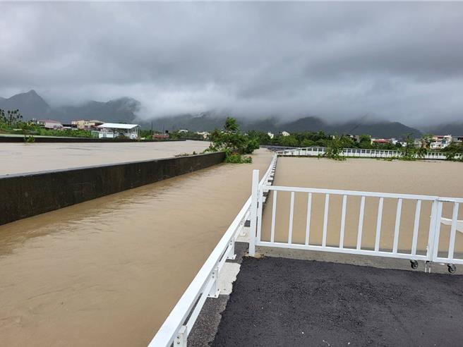 美濃三洽水滯洪池。（高市府提供）
