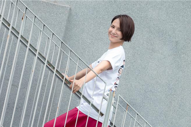 李心洁挑战担任剧情片编导，感谢导演老公的支持和鼓励。（华映娱乐提供）