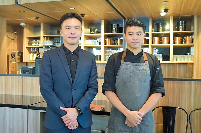 〈RODEO〉餐廳主廚胡承鈞（右）和餐廳經理劉哲維。圖／姚舜