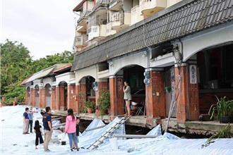 凱米強颱重創南投 竹山社區地層下陷180公分急撤離26戶