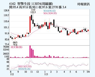 智擎 股價逆勢上漲
