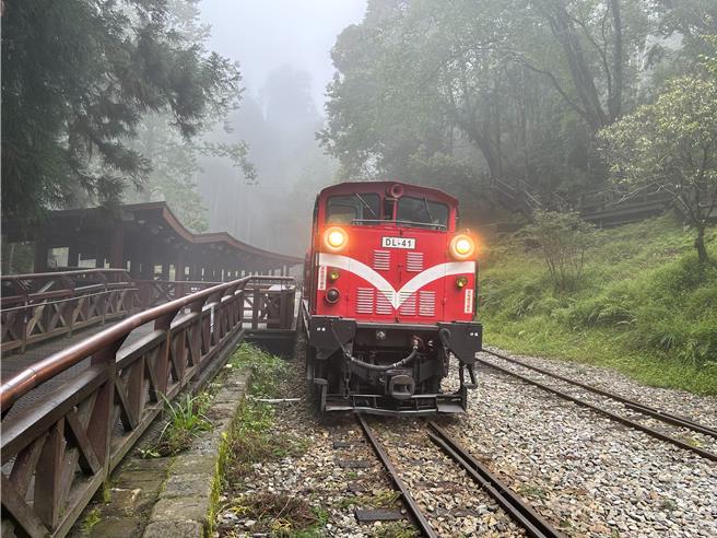 配合阿里山森林遊樂區開園時間，阿里山林鐵沼平線及神木線29日上午9點起恢復正常時間行駛。（林鐵及文資處提供／呂妍庭嘉義傳真）