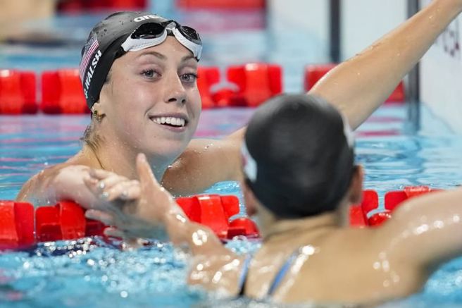 美国游泳女将沃许。（美联社）