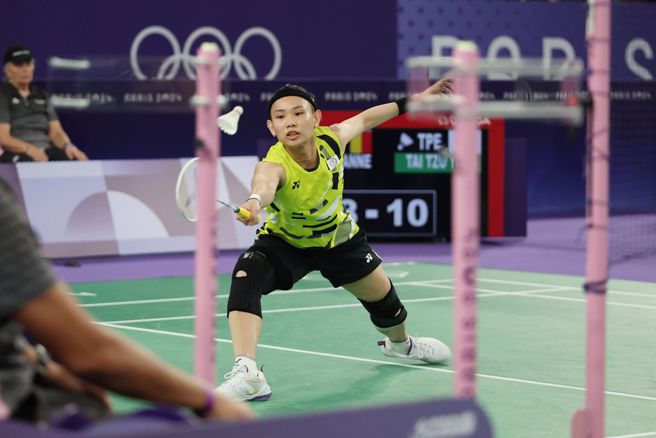 巴黎奥运场地配色有薰衣草紫跟粉紫色，戴资颖相当喜欢。（陈筱琳摄）