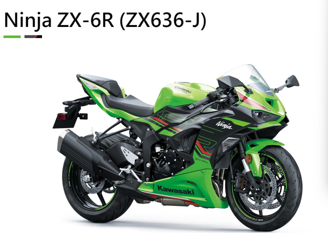 南港站览馆2024重机展连续两天发生试乘倒车事件，昨天倒车的试ZX-6R车型。（翻摄Kawasaki官网）