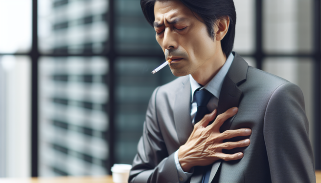 老菸枪吸菸40年罹肺腺癌，戒菸做手术合併化疗获新生。（示意图／AI制图）★《中时新闻网》关心您：吸菸有害健康！戒菸专线：0800-636363。