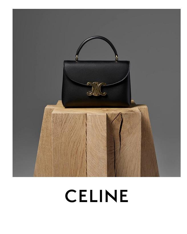 Celine Nino是Hedi Slimane設計冬季女裝中的重點包款之一。（Celine提供／黃唯淯台北傳真）