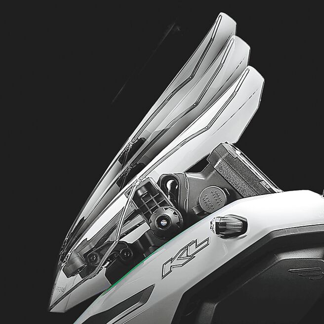 三段式可調風鏡。（陳大任攝）