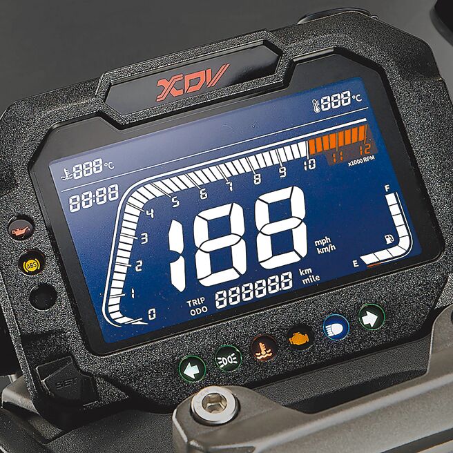 5吋LCD液晶儀表。（陳大任攝）