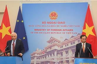 歐盟外長訪越南 稱可助越南提升海事和網路安全能力