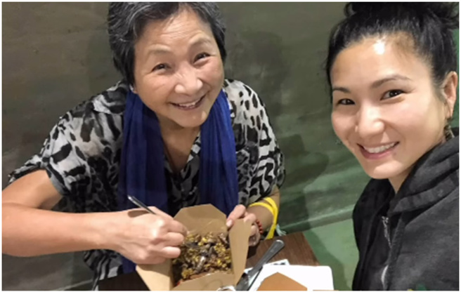 原子鏸悼念母親鄭佩佩。（圖／IG@mashasha）