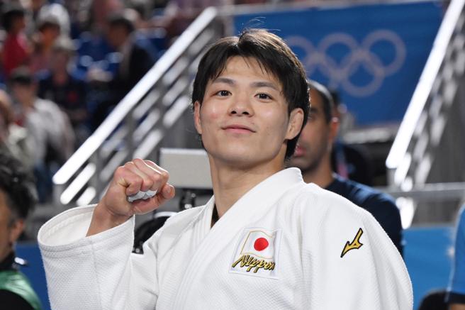 阿部一二三在柔道男子66公斤级夺下金牌，完成二连霸佳绩。(图／达志)
