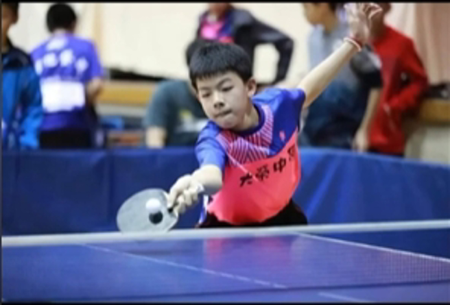高承睿奥运桌球比赛挺进男单16强，从小就展现桌球天赋。（翻摄高承睿脸书）