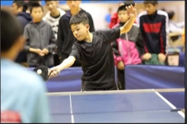 高承睿奥运桌球比赛挺进男单16强，从小就展现桌球天赋。（翻摄高承睿脸书）