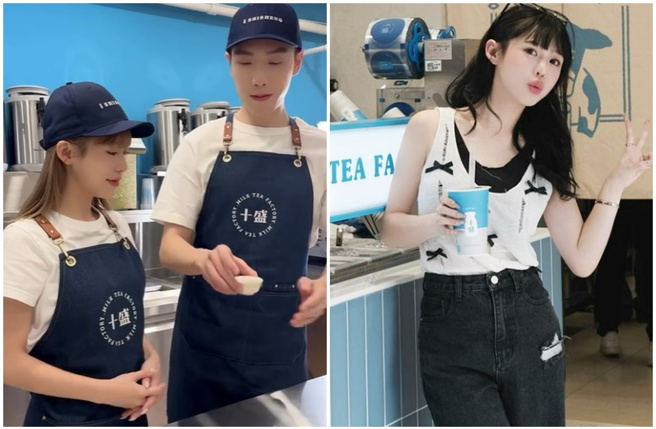 网红纪卜心及百万YouTuber小吴共同创立手摇饮店「十盛」，爆出乳源标示不清争议，粉专公告将下架「熟成」两字。（图／eatzzz7 IG）