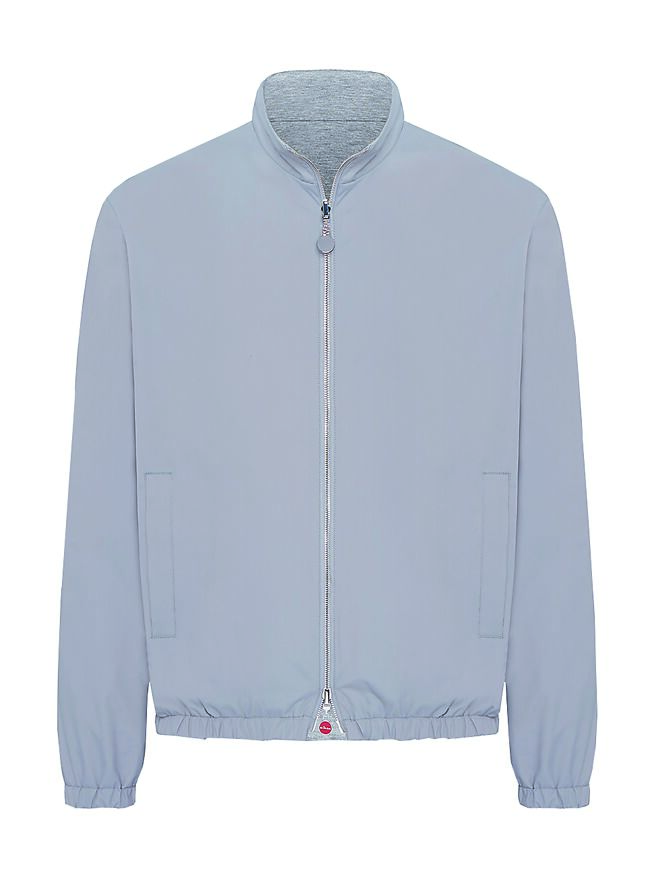 Kiton中灰立領兩面穿夾克，10萬9700元。（Kiton提供）