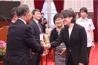 接見旅日僑團  蕭美琴：我是第一位出生在日本的副總統