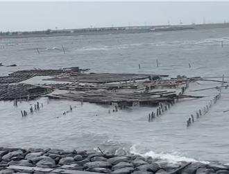 凱米颱風損毀雲林牡蠣養殖區 漁民盼工業區解編助申請救助