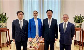 會晤立陶宛社民黨副主席 吳釗燮：台銀將赴立陶宛設辦事處