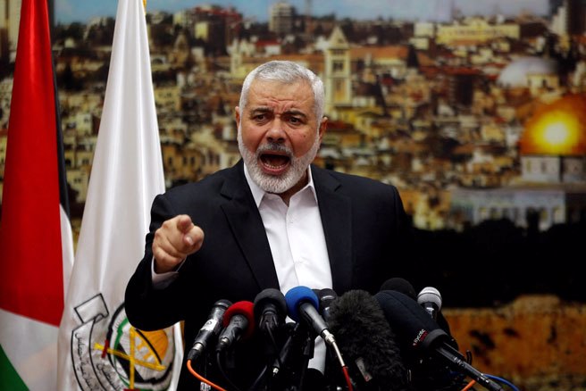 哈瑪斯政治局主席哈尼雅（Ismail Haniyeh）。取自路透