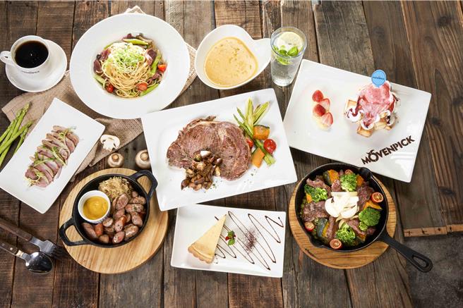 8月1日至11日莫凡彼餐廳點多人套餐加188元享「酥炸鮮美根島蝦」。（莫凡彼餐飲集團提供／朱世凱台北傳真）