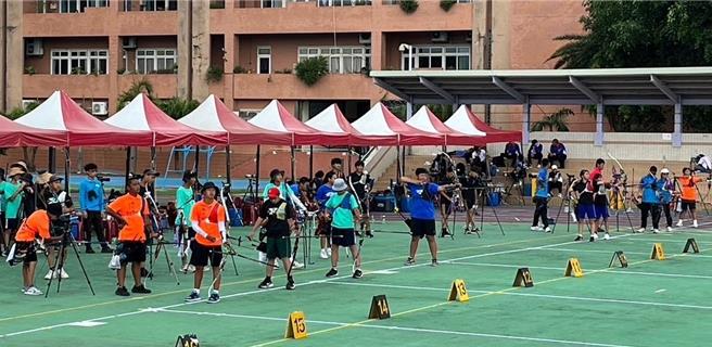 113年度全国区域射箭锦标赛新竹市站，7月31日起至8月2日一连3天在新竹市登场。（富礼国中提供／陈育贤新竹传真）