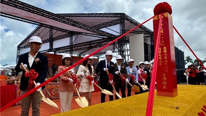 「AI慕光城」今日动土，将打造南台湾最大单一造镇案。（柯宗纬摄）