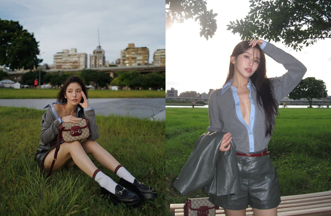 蔡瑞雪展现性感小女人的一面。（图／翻摄自蔡瑞雪 IG）