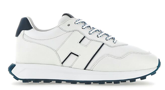 HOGAN H601白底海军蓝男士休闲鞋，2万4500元。（HOGAN提供）