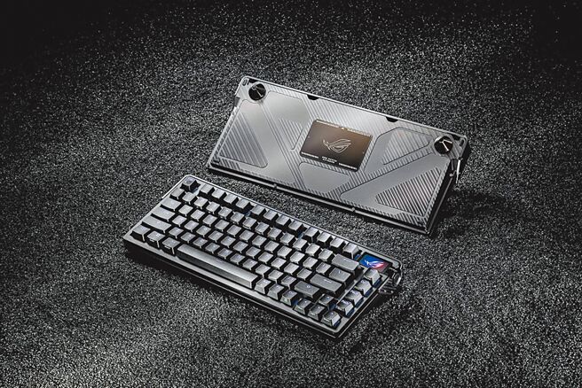 ROG玩家共和國推出首款鋁合金鍵盤ROG Azoth Extreme（見圖），1萬6490元，購買再送ROG Sheath系列桌墊、價值2280元的ROG Dye-Sub PBT鍵帽組。（ROG玩家共和國提供）