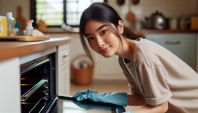 烤箱长期没有清理容易堆积油渍与脏污。（图／示意图，AI生成图）