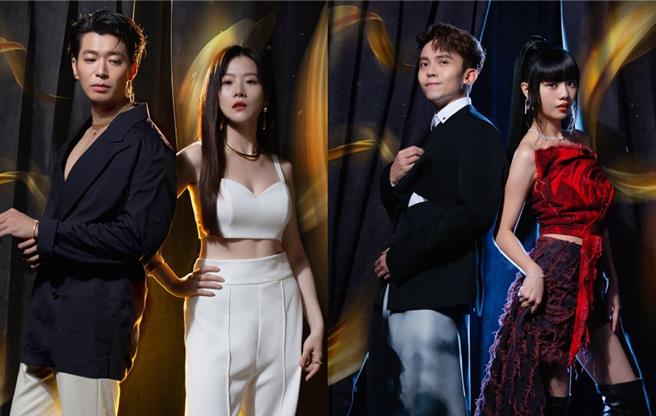 侯彦西（左图左）、杨小黎和黄豪平（右图左） 、木木分别担任星光大道主持人。（摘自脸书）