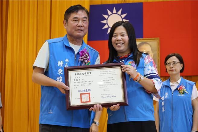 新任头份市建国国中校长方丽萍。（谢明俊摄）