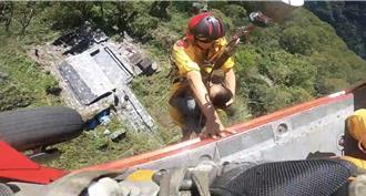 成大考古教授受困要下山了！ 因「感冒无药」直升机吊挂下山就医