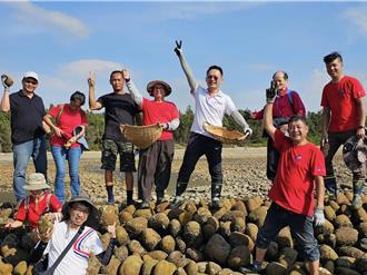 桃園新屋石滬修復成功！ 蘇俊賓讚：不輸澎湖雙心石滬