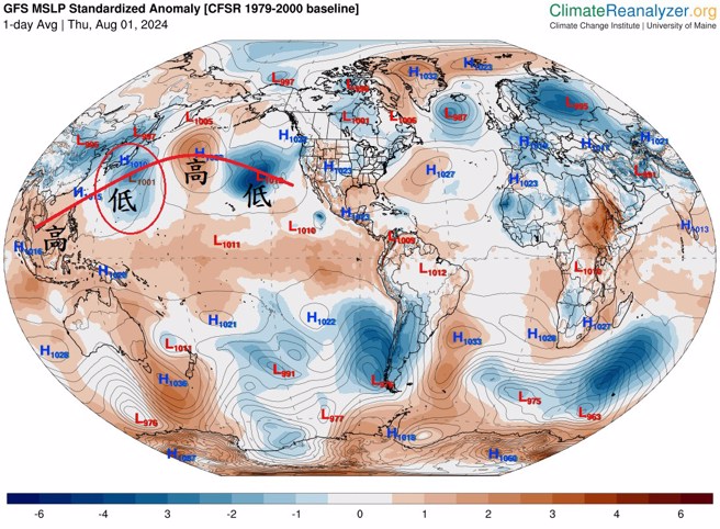 鄭明典表示，最近的天氣變化可能持續性會相對明顯。（翻攝鄭明典臉書）