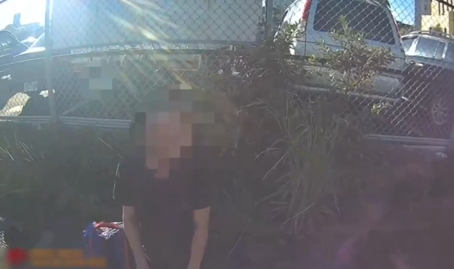 警方攔查越線自小客車，查獲逃逸移工及違規載客。（圖／翻攝自影片）