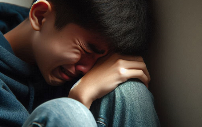 阿国（化名）今年4月深夜在宜兰礁溪温泉公园，温泉池边伸手触摸14岁少年臀部。（示意图、与本案无关／AI生成）