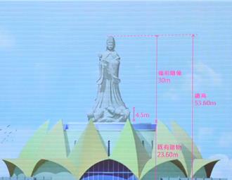 10年波折！台中大安媽祖雕像動土 盧秀燕：祂在考驗我