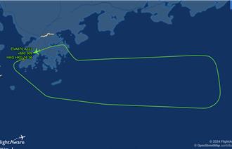 長榮香港飛台北「班機訊號異常」 緊急折返
