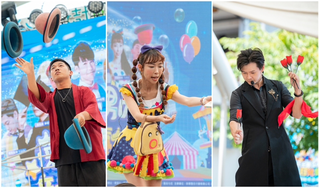 为了替2000位弱势孩童圆梦，其他表演者也共襄盛举。（图／气球柯男 提供）