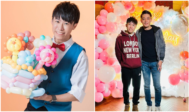 气球柯男曾是比赛亚军，也曾帮霍建华精心准备爱妻林心如的生日趴。（图／摄自FB  balloon_conan）