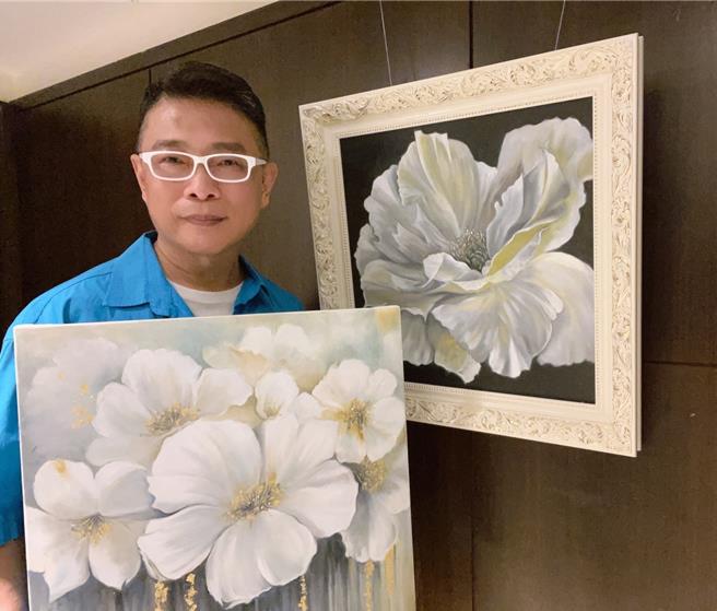 朱正生從退休的前幾年便開始習畫。(朱正生提供)