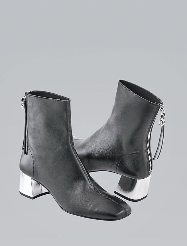 Maje银跟短靴，价格店洽。（maje提供）