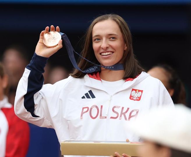 波蘭球后思薇雅蒂獲得銅牌。（新華社）