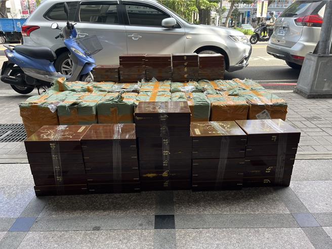 第四警分局破获投资普洱茶诈骗案。（民眾提供／陈淑娥台中传真）