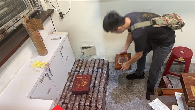 第四警分局破获投资普洱茶诈骗案。（民眾提供／陈淑娥台中传真）